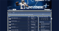 Desktop Screenshot of dallascowboysuniverse.com